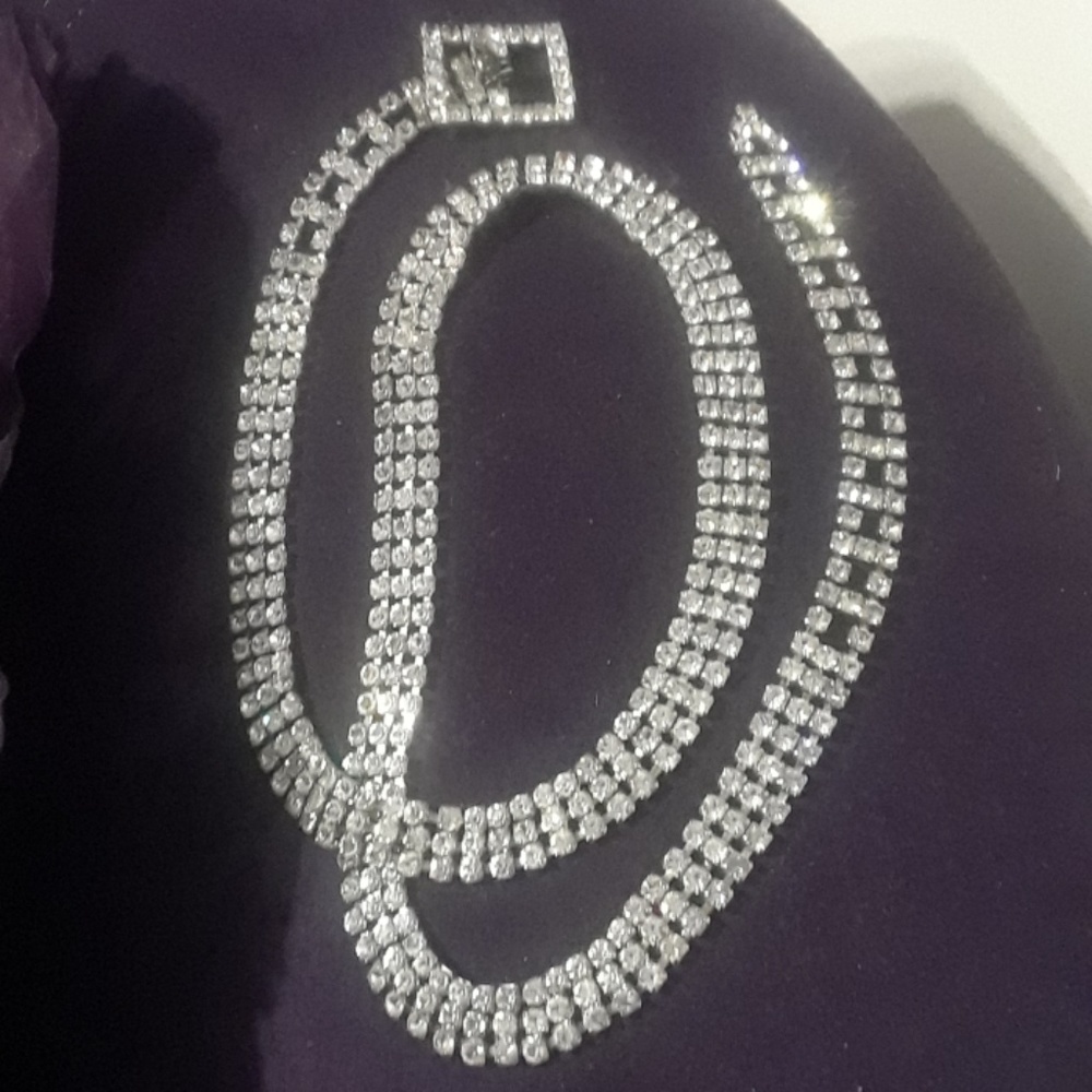Vintage rhinestone belt